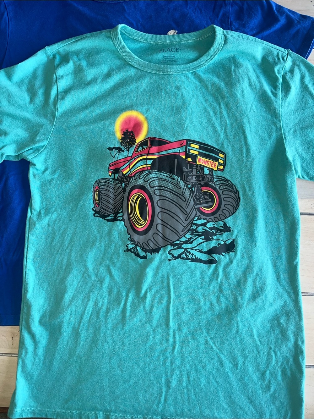 Children's Place 4 ct sz 16 Boy T-shirts: dinosaur, gamer, sport, monster truck - Picture 5 of 7